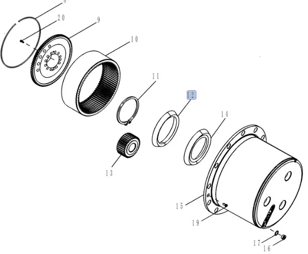 87674601 - Подшипник в сб. (Claas 11428630) моста DS 5кл. / КПП CNH вся техн., XTX215, Axion9